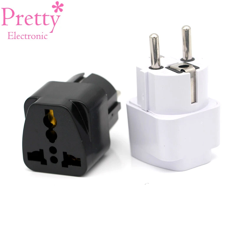 Adaptador de enchufe eléctrico para viajes al extranjero y hogar, convertidor de enchufe europeo para Italia, Francia, España, Rusia, etc.|electric plug|adapter electrical plugconverter plug for italy -