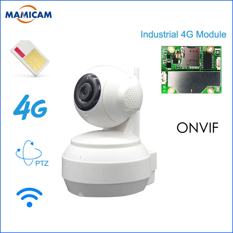 3G 4G SIM Card Mobile IP Camera HD 960P Video Transmission Via 4G FDD