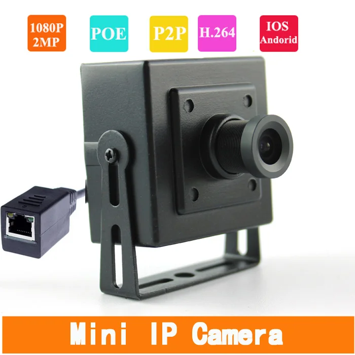 1920 * 1080P HD 2.0MP Mini POE IP Camera 2.8mm 1080P Lens Support P2P Smart Phone View