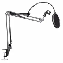 Original Brand Metal Extendable Recording Microphone Stand Tripod Boom Scissor Arm Holder With Microphone Clip Mounting Clamp Original Brand Metal Extendable Recording Microphone Stand Tripod Boom Scissor Arm Holder With Microphone Clip Mounting Clamp