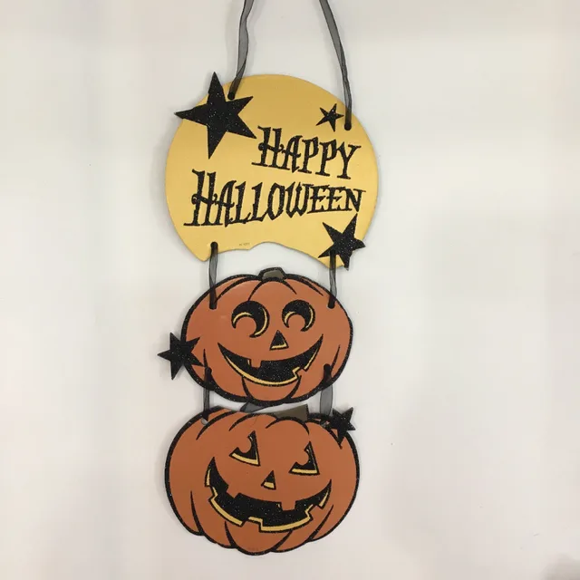 Aliexpress Com Buy 1pc Halloween Hanging Pumpkin Skull Ghost Flags Party Decoration Hanging Pendant Ornament Hanging Flag Decorative Cardboard From