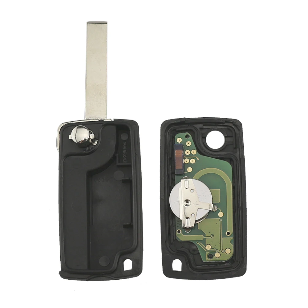 Chiave/Telecomando Per Citroen C3 C4 - ce0523 Hu83 3 Bottoni A Distanza Di Vibrazione Di Tasto Del Tronco 433mhz Id46 Pcf7941 Chip Peugeot 307 308 Citroen -