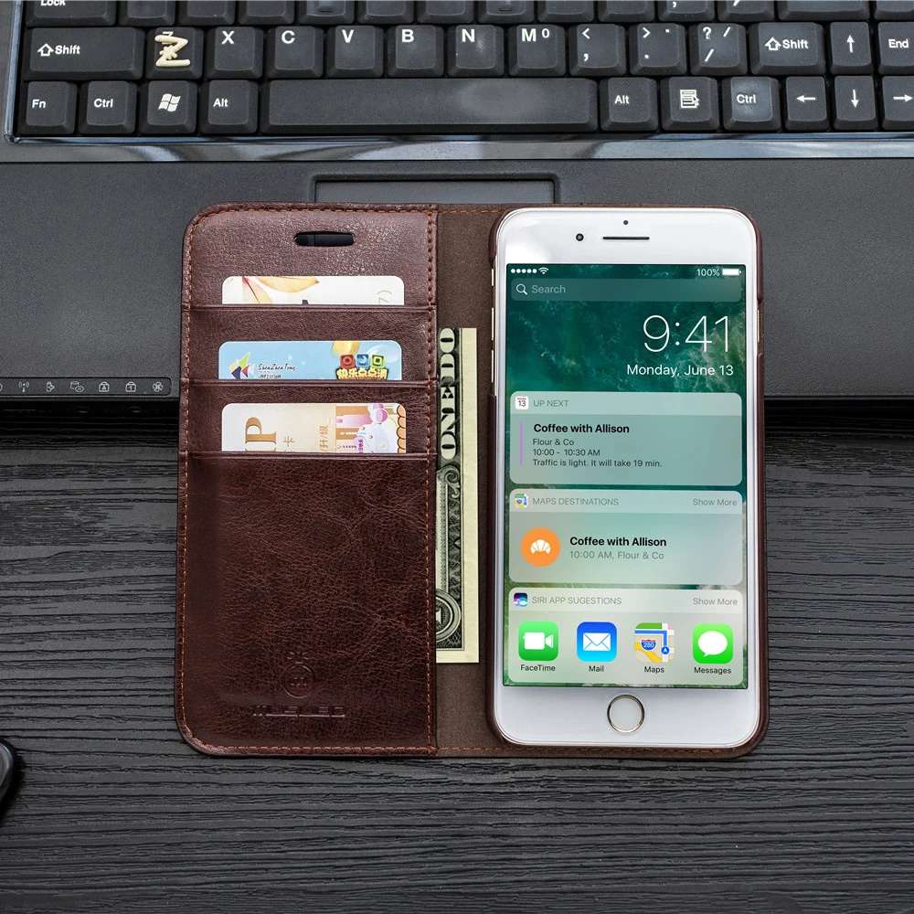 

Flip PU Leather Phone Cases For Samsung Galaxy S7 S8 Luxury Leather Card Slot Wallet Phone Cover For iPhone 7 8 7plus 8plus