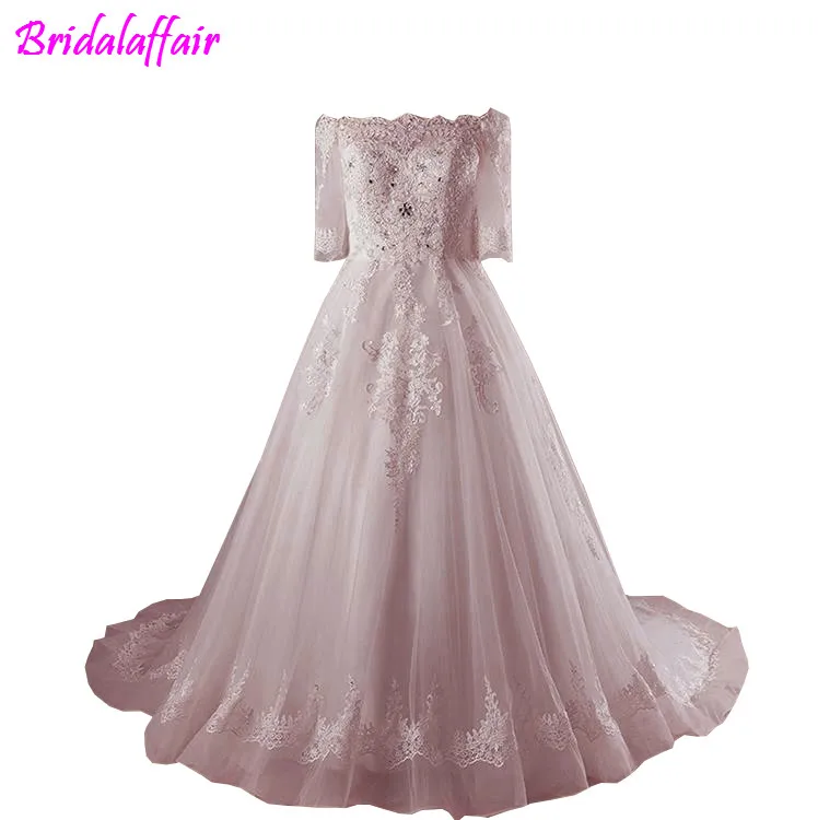

Formal Luxury Women's Dress paolo sebastian pink wedding dress bridal dresses 2018 muslim wedding dress vestido de novia