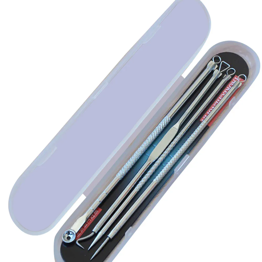 

4Pcs/Set Acne Removal Needle Blackhead Remover Stainless Steel Professionl Blackhead Acne Blemish Pimple Extractor Remover#35