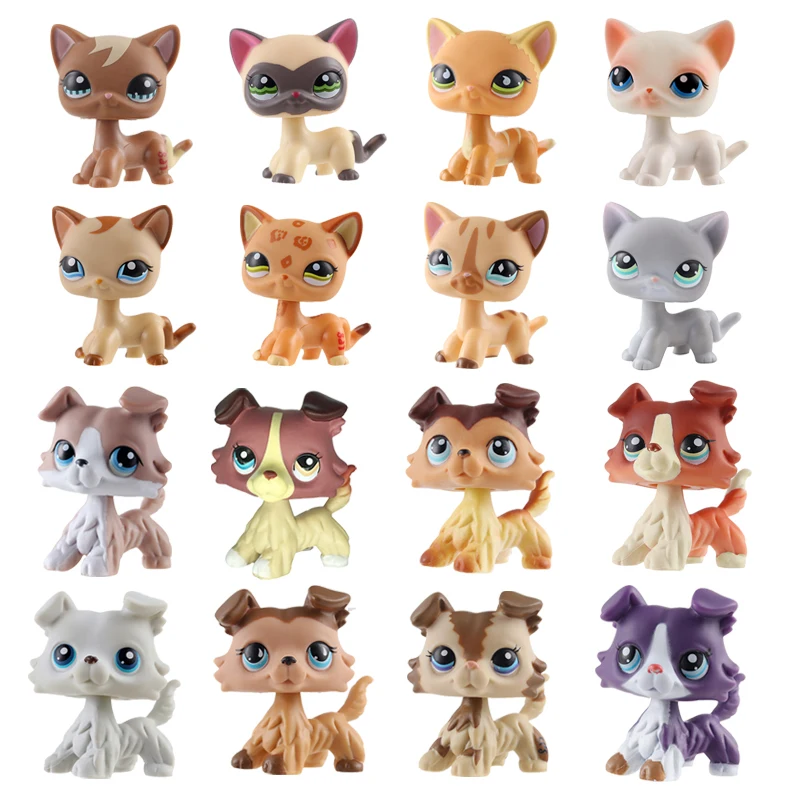 

LPS Pet Shop Short-Haired Cat Dachshund Cocker Spaniel Collie Dog Cat Pet Shop Dog Cat Animal Collection Children's Best Gifts