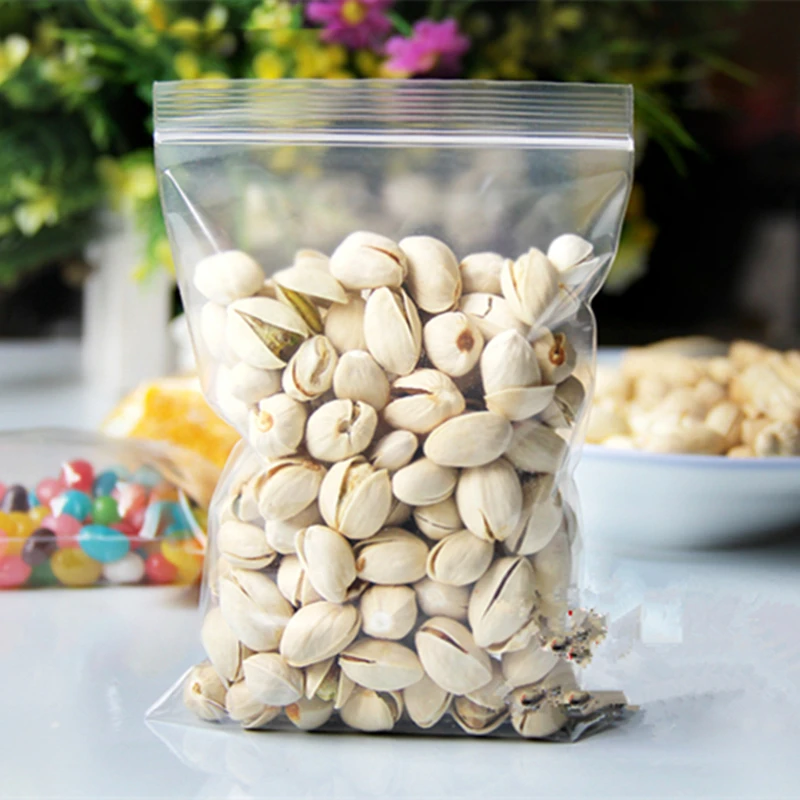 Medium thickness 100pcs/lot 12wire Various sizes clear Self Sealing Plastic packaging Bags,zip lock poly bags zipper bag Ziploc - Image 4