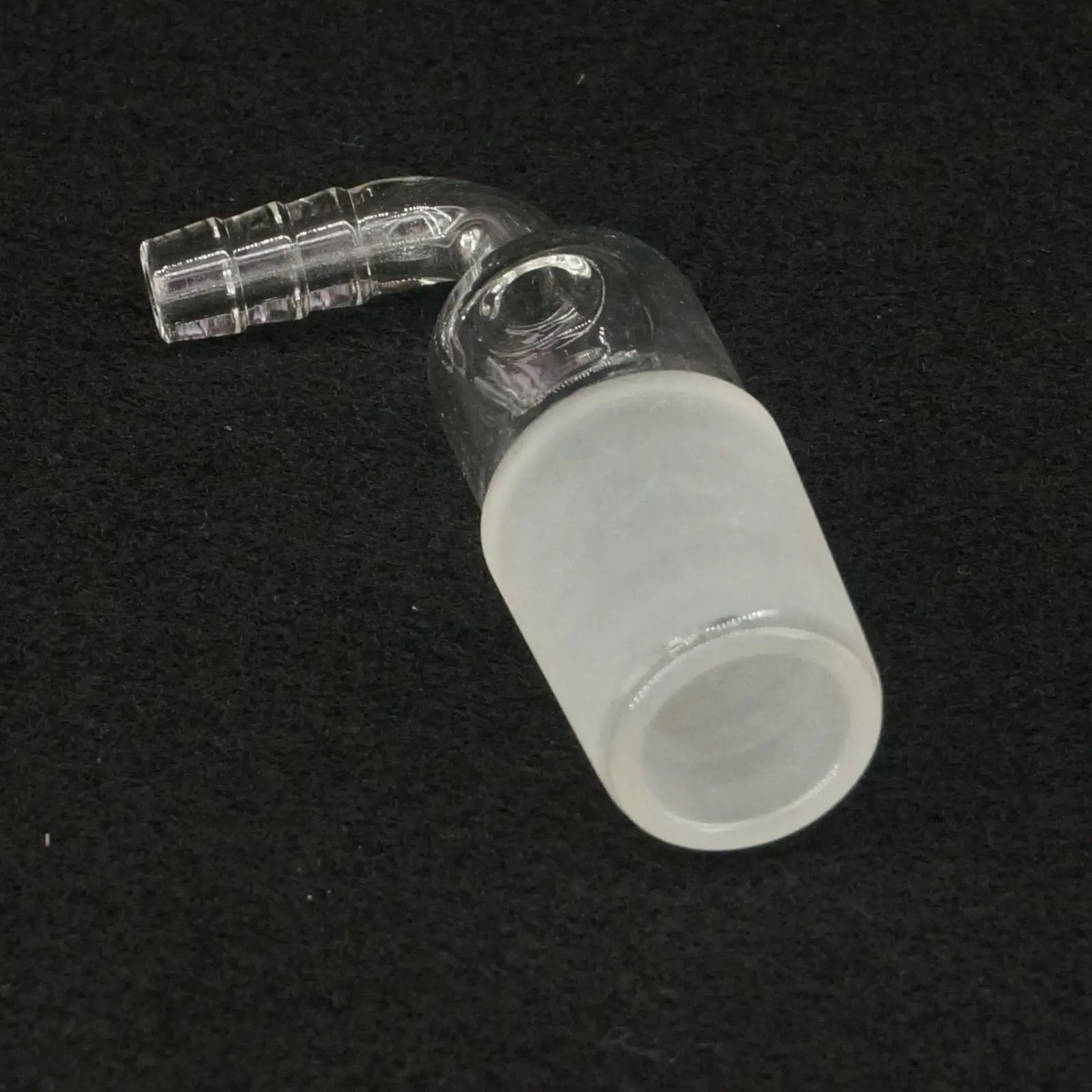 Lab Glass Adapter 24/29 Joint 90 Degree Bend Hose Inlet Connection Adapter Laboratory Glassware