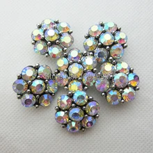 Стили 5 шт. / много радуга кристалл цветок защёлкивающиеся кнопки подвески-талисманы fit 18 мм защёлкивающиеся кнопки ювелирные изделия