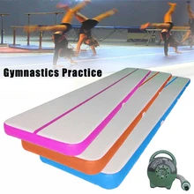 3 м 9.84ft/13.12ft/16.4ft/19.68ft воздушная дорожка для мини-футбола коврик для продажи надувной гимнастический Airtrack с электрический воздушный насос бесплатно