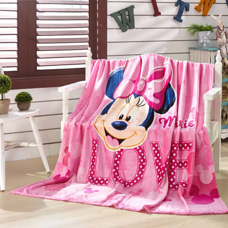 Disney Микки Минни постельные принадлежности одеяло s мягкая фланелевая детская кровать украшение набор постельного белья подарок для мальчиков девочек мультфильм пледы одеяло - Цвет: No.01