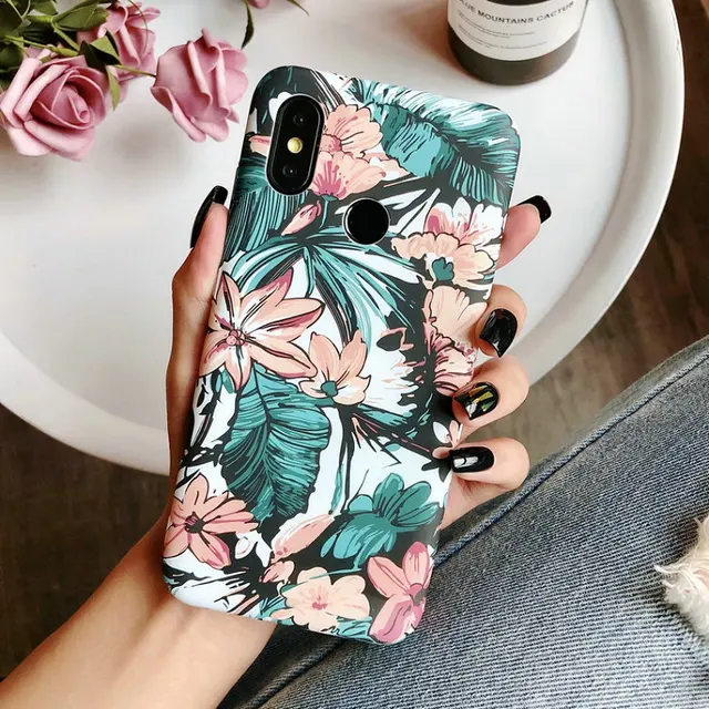 Best Price Floral Case For Xiaomi Mi 8 SE Case Matte Hard Back Cover Coque Mi 8 Full Protective Shell For Xiaomi Mi A2 6X 8se Cover Case