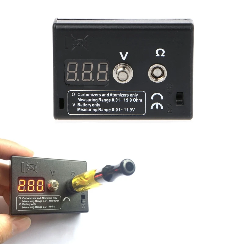 

LED Display Atomizer Ohm Reader Resistance Tester For EGO Electronic Cigarette Mar28