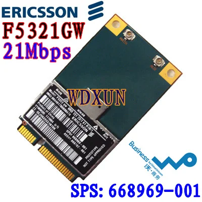 Hs2350 Ericsson F5321GW F5321 HSPA+ 3g UMTS WWAN A-GPS Mini PCIe модуль NEU H4X00AA 668969-001