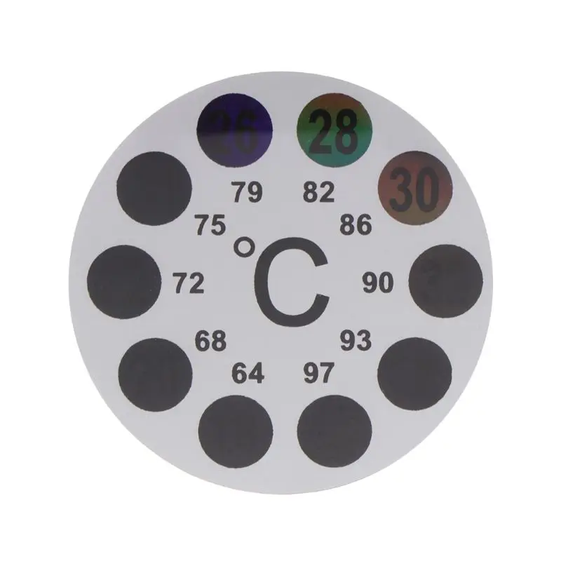 

Aquarium Thermometer Sticker 18 to 36 Temperature Digital Scale Label Stick-on