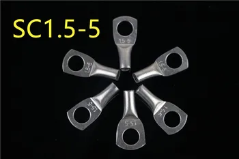 

10pcs SC 1.5-5 High quality Bolt Hole Tinned Copper Cable lugs Battery Terminals 1.5mm wire