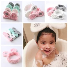 1 шт. новые модные женские милые большие уши удобные мытье лица Приманка Держатель для волос эластичная повязка на голову ободки для девочек аксессуары для волос