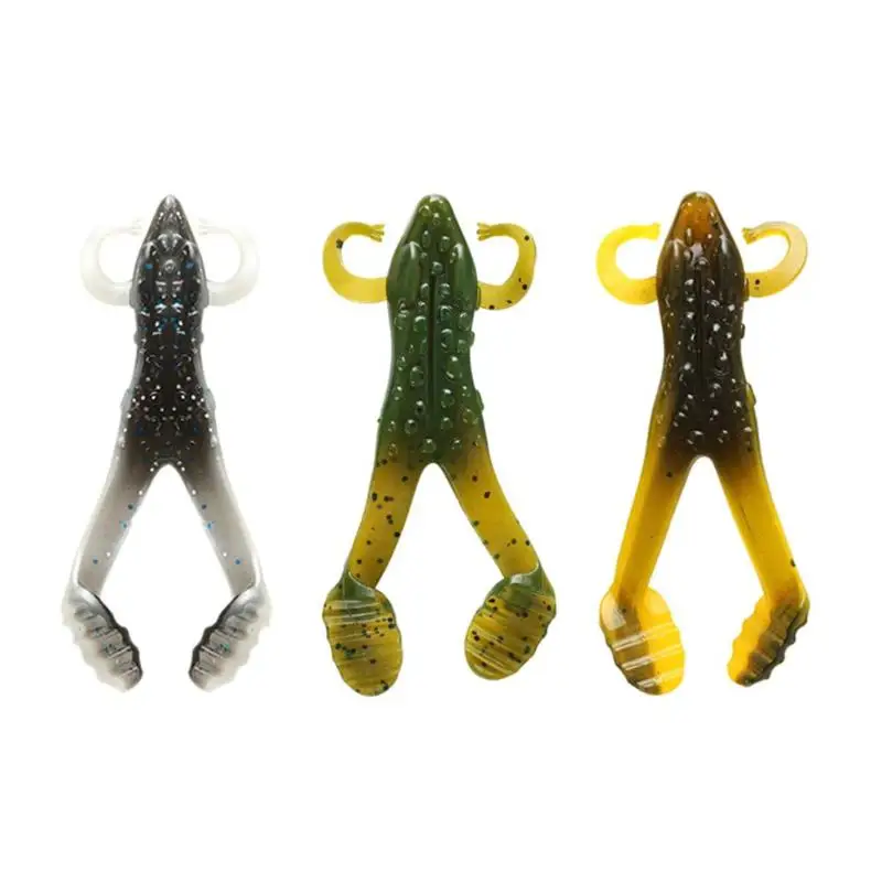 

Frog Soft Bait Fishing Lures 10.5cm 12g Lifelike Artificial Baits New Luya Soft Bait Fishing Accessories