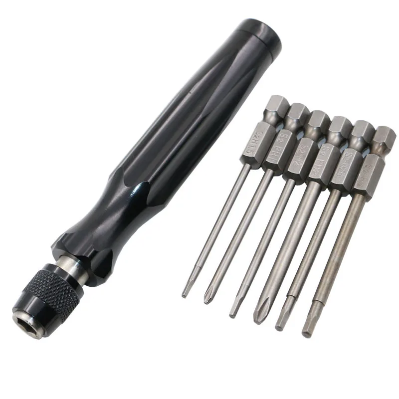 7pcs  set Precision Screwdriver Set 7 in 1 Screwdrivers Kit 6 Insert Screwdrivers Bits+1 Handle Top Quality Screwdriver (4)