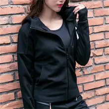 На осень-зиму Женская одежда для фитнеса Повседневная Спортивная Толстовка открытый Бег тренажерный зал одежда для фитнеса, йоги пальто