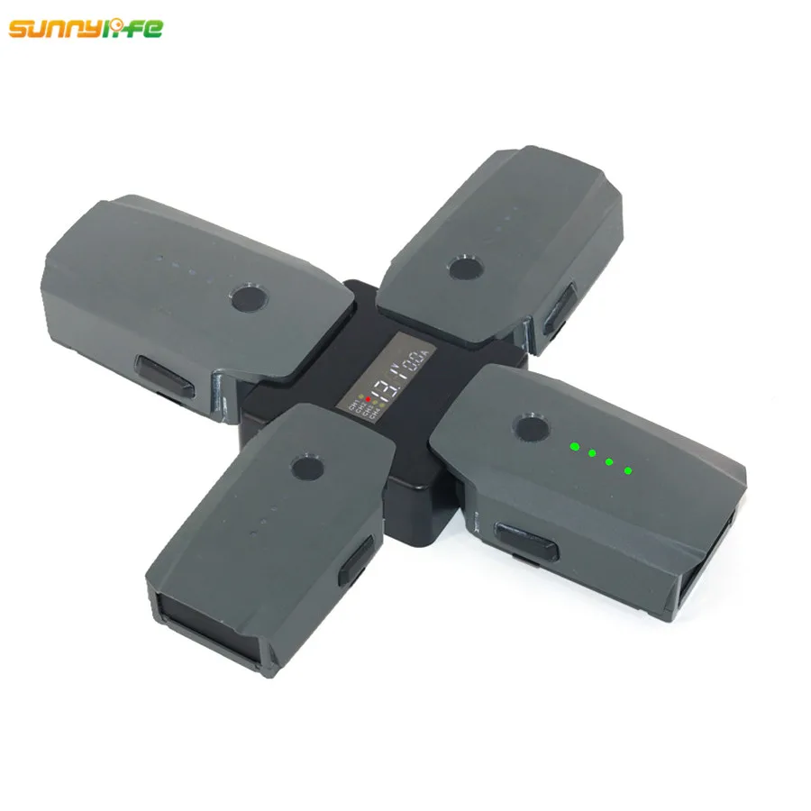 

Sunnylife Mavic Pro Accessories 4In1 Parallel Battery Charger Steward Adapter Intelligent Digital Display for DJI Mavic Pro