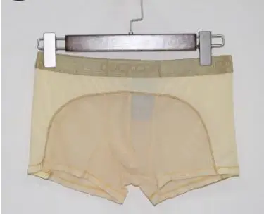 1 шт. брендовые прозрачные марлевые сексуальные ультра-тонкие мужские трусы в стиле Пномпень, мужское нижнее белье для геев, сексуальные боксеры