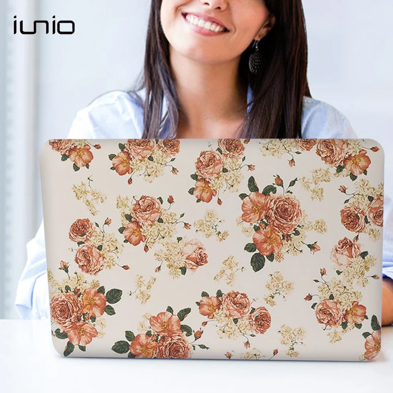 For Macbook Pro A1708 1706 Case Print 3D Floral Hard Case For Macbook