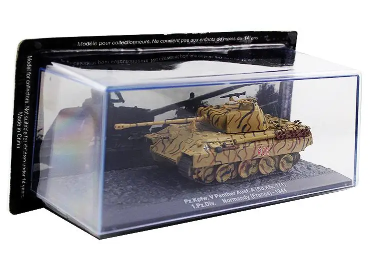 Pz. Kpfw. V Panther Ausf. A(Sd. Kfz.171) 1. Pz. Div Normandy 1/72 литой под давлением бак IXO