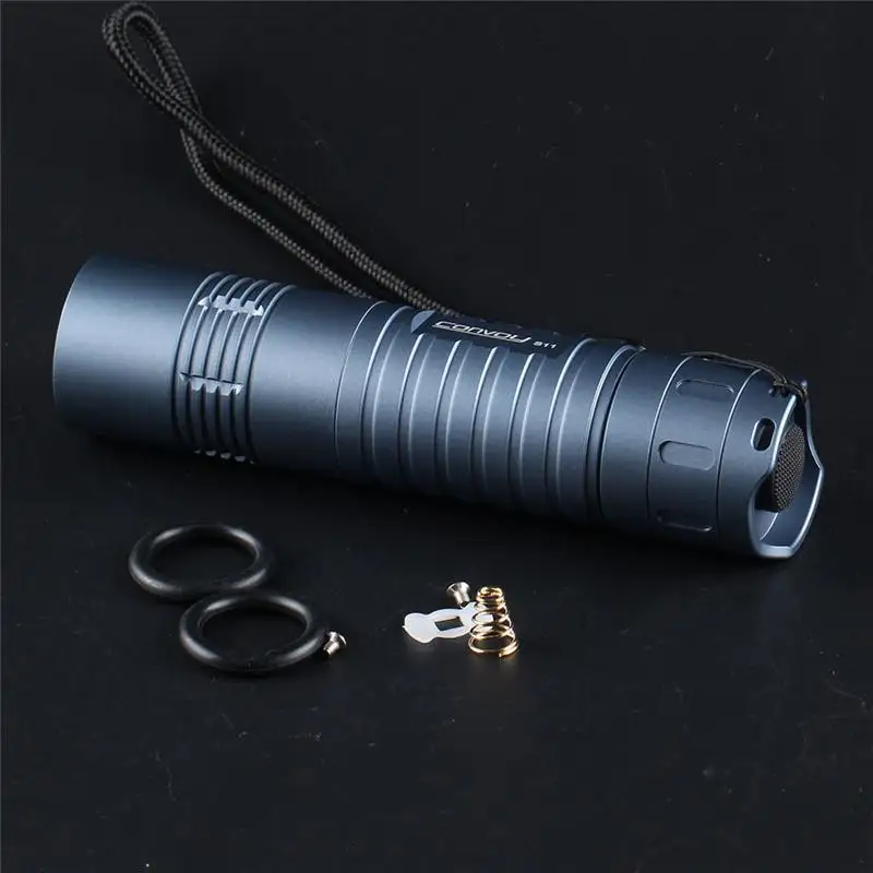 

DIY Spare Flashlight Host for Convoy S11 Blunish Gray LED Flashlight Accessories Torch Diameter 33.1mm Aluminum Alloy Brass