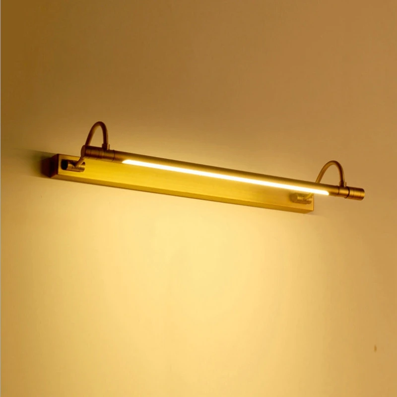 

Retro Vanity Lights 54/68CM LED Mirror Front Light Bronze Makeup Table Lamp Bathroom Cabinet Wall Lamps Bedroom home Decoration