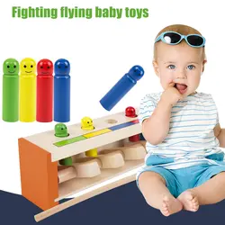 Многоцветный Knock деревянная игрушка родитель-ребенок деревянная игрушка практика декор Мода Kidsroom безопасный Материал способность начала