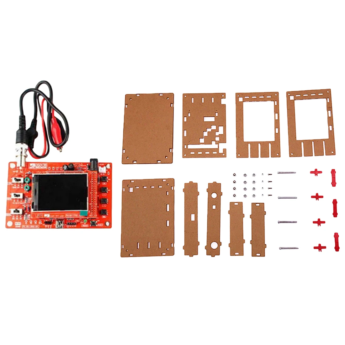 

2.4" TFT Pocket-size Digital Oscilloscope Kit DIY Parts Handheld + Acrylic DIY Case Cover Shell for DSO138