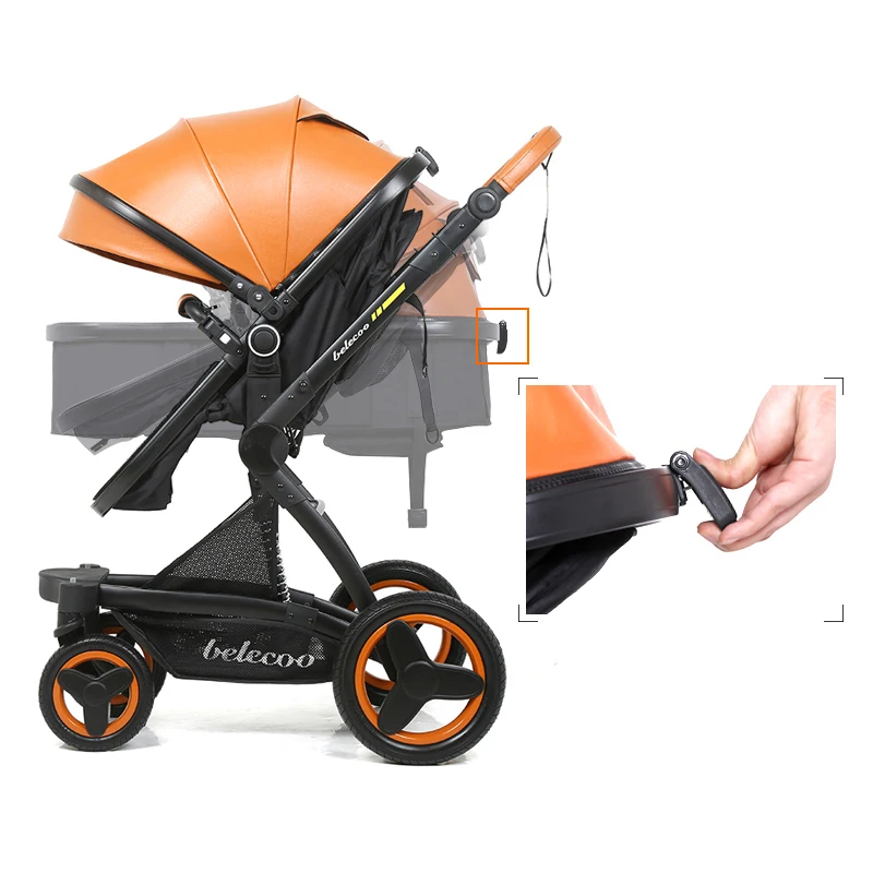 belecoo 3 in 1 baby pram stroller with car seat