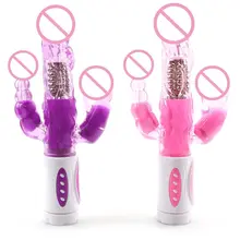 Rabbit Dildo Vibrator Multifunction Dual Vibration G Spot Vibrator Sex Toy for Woman Adult Sex Toy Sex Products Vibrators