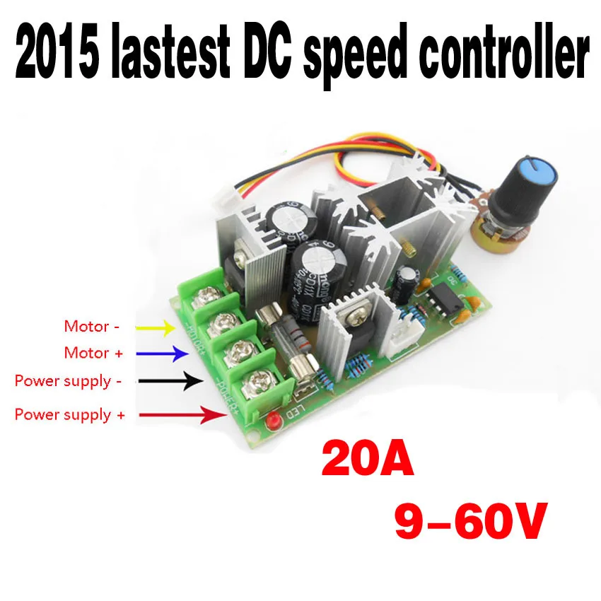 

2015 The latest DC motor speed controller 10V12V24V36V reversing switch 150W PWM DC Controller