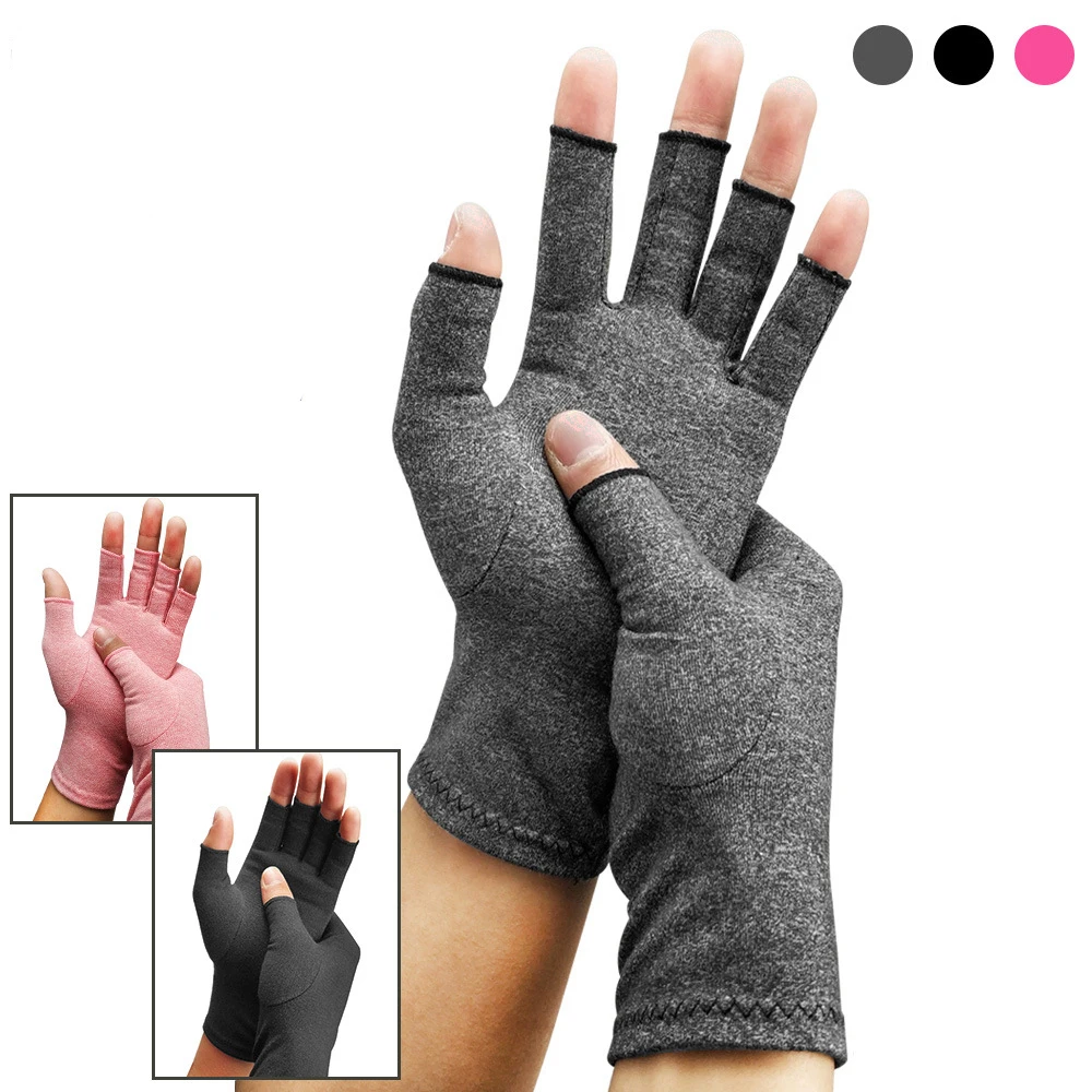 

Cycling Gloves 1 pair of neutral men and women treatment compression gloves hand arthritis joint pain health half finger gloves