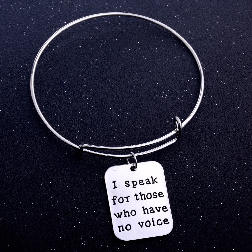 Bespmosp 12 шт./партия, модный браслет для тех, у кого нет голоса, собака, кошка, спасение, серебряный шарм, браслет ювелирный браслет