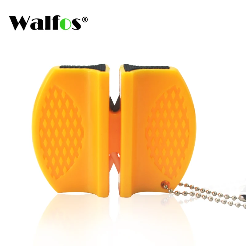 WALFOS Портативный мини Кухня Ножи точилка Кухня инструменты аксессуары Творческий Бабочка Тип два-точилка для ногтей - Цвет: Цвет: желтый