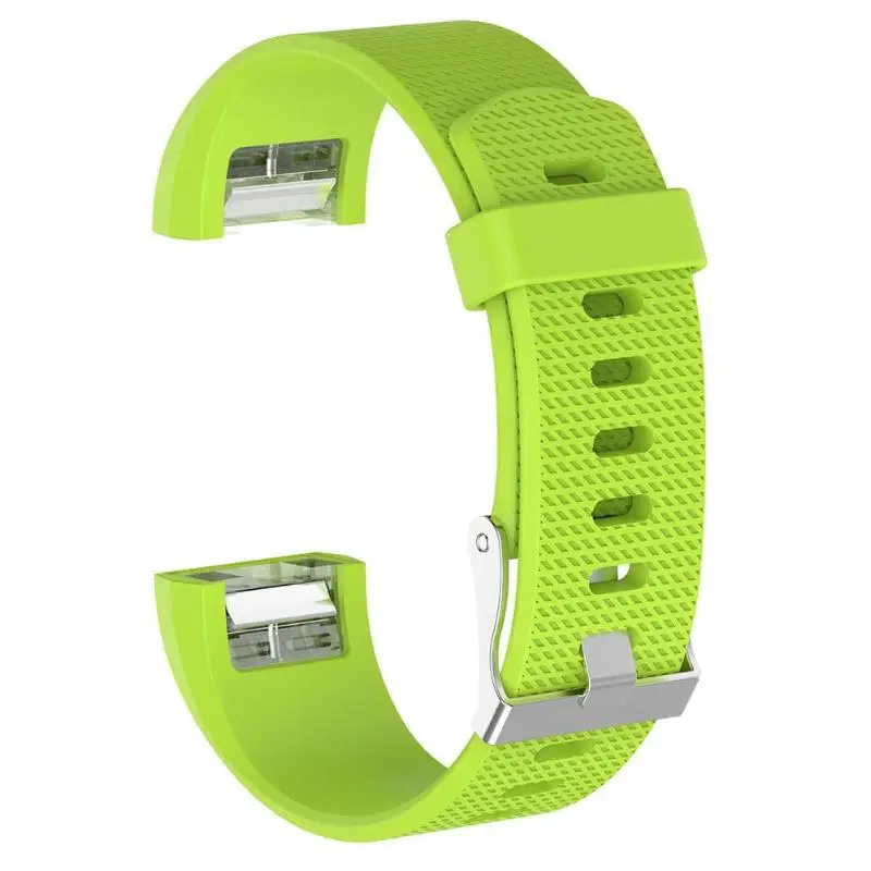 ALLOYSEED мягкий силиконовый браслет ремешок Смарт часы ремешок замена Smartwatch для Fitbit заряд 2 - Цвет: Lemon Green