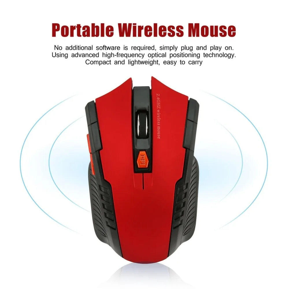 2,4 ГГц Беспроводная оптическая игровая мышь новая игровая беспроводная мышь с usb-приемником Mause для ПК игровых ноутбуков