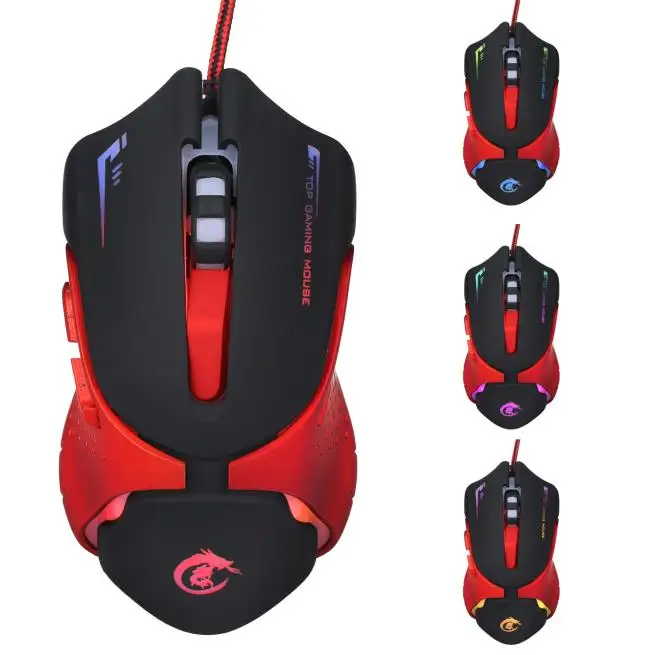 5500 DPI Wired Wireless LED Optical USB Gaming Mouse Game Mice Adjustable Hot