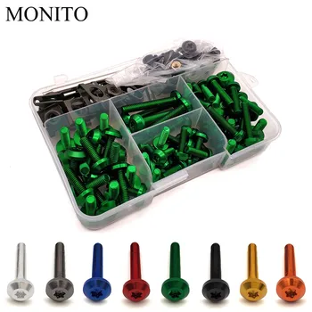 

Motorcycle Fairing Bolts Nut Kit Body Fastener Clips Screw For kawasaki versys 650 z900 z1000 suzuki 650 africa twin Accessories