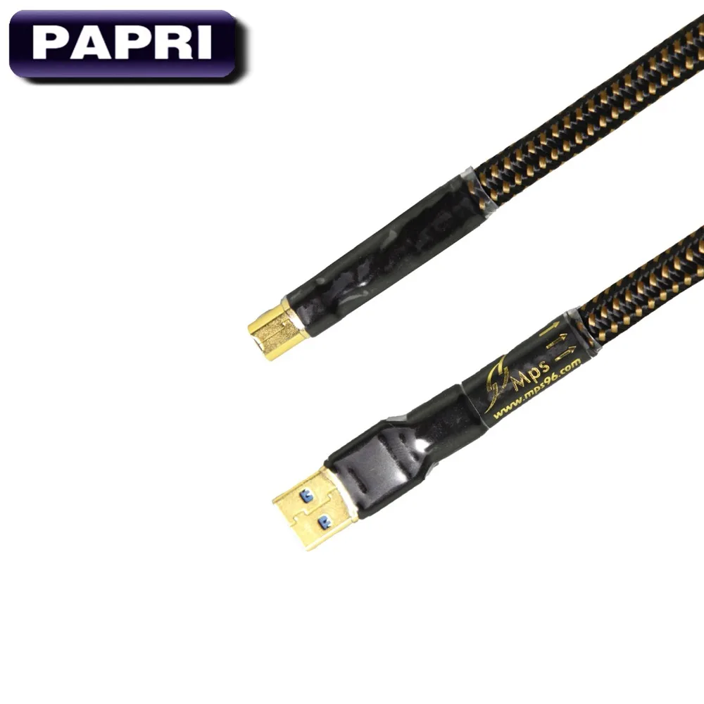 PAPRI MPS HD 990 99.9997% OCC посеребренный аудио кабель HiFi позолоченный USB разъем Вилки для