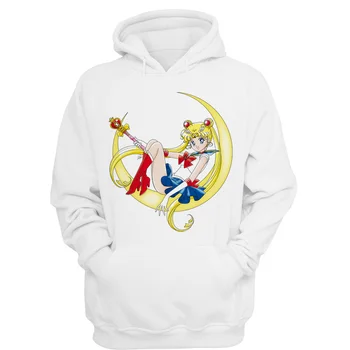 

Manga Super Sailor Moon Hoodies women 2018 female Long Sleeve Large Size Sweatshirt womens Tracksuit Sweat Coat Pullover V4473
