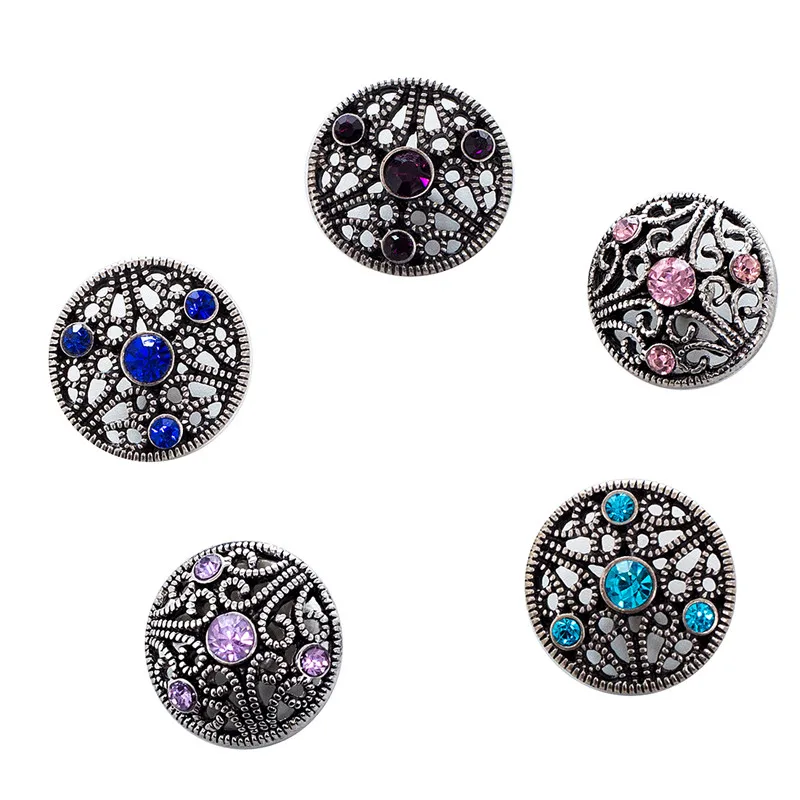 

bijoux memory craft 20MM button charm Single molding Jewelry Prong Fastener metal snaps button fit ginger snaps bracelet