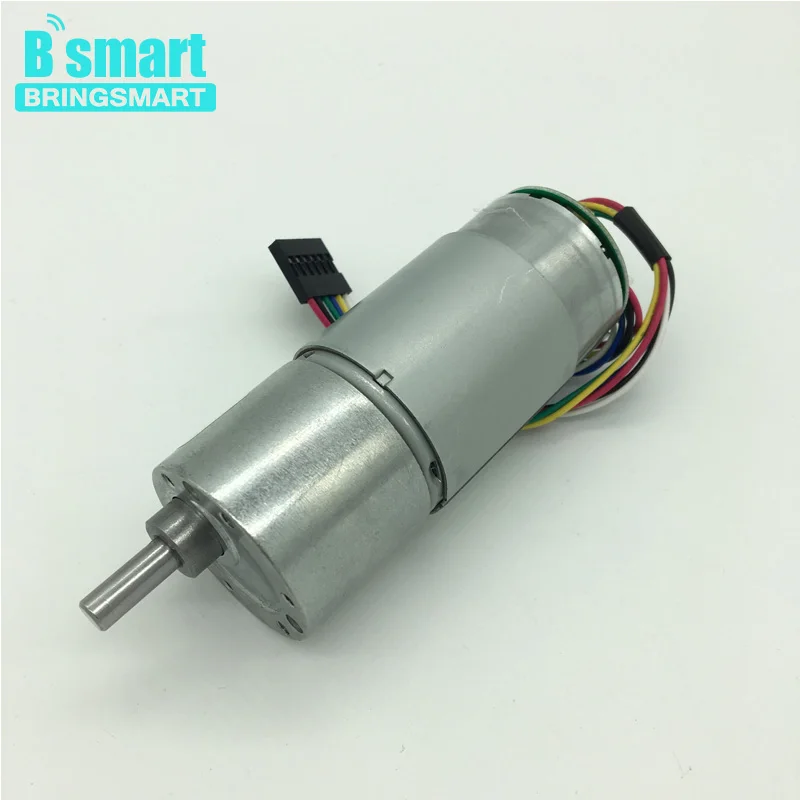 

Bringsmart 37GB-545 12V DC Gear Motor Encoder Motor Hall Signal Output With Code High Speed DC Reversed Reduction Engine