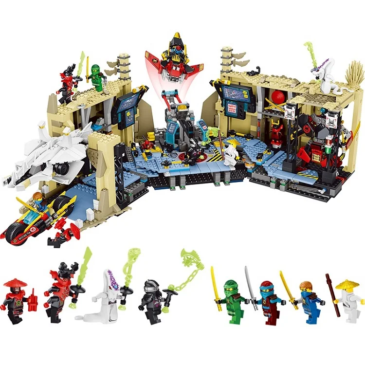 LEPIN Ninjagoed Cave Base Ninja-Based Building Blocks Sets Bricks Ninja Movie Classic Model Kids Toys Marvel Compatible Legoings lepin town bus station city building blocks sets kits bricks model kids classic toys marvel compatible legoings