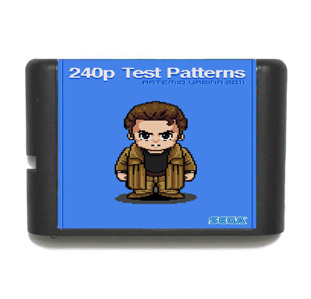 

240P Test Patterns 16 bit SEGA MD Game Card For Sega Mega Drive For Genesis