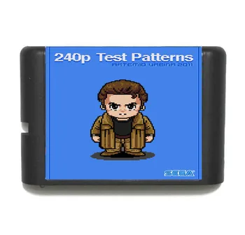 

240P Test Patterns 16 bit SEGA MD Game Card For Sega Mega Drive For Genesis
