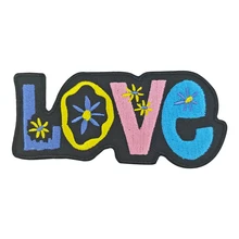 Нашивки с вышитыми цветами в стиле панк и рок-группы красочные хиппи Байкерский значок пользовательские наклейки для одежды эмблема Железный на